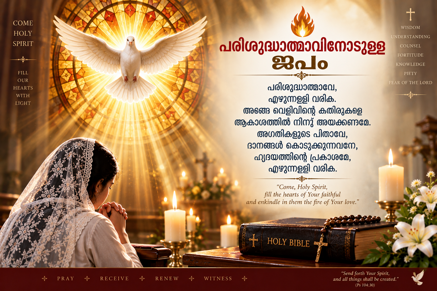 പരിശുദ്ധാത്മാവിനോടുള്ള ജപം