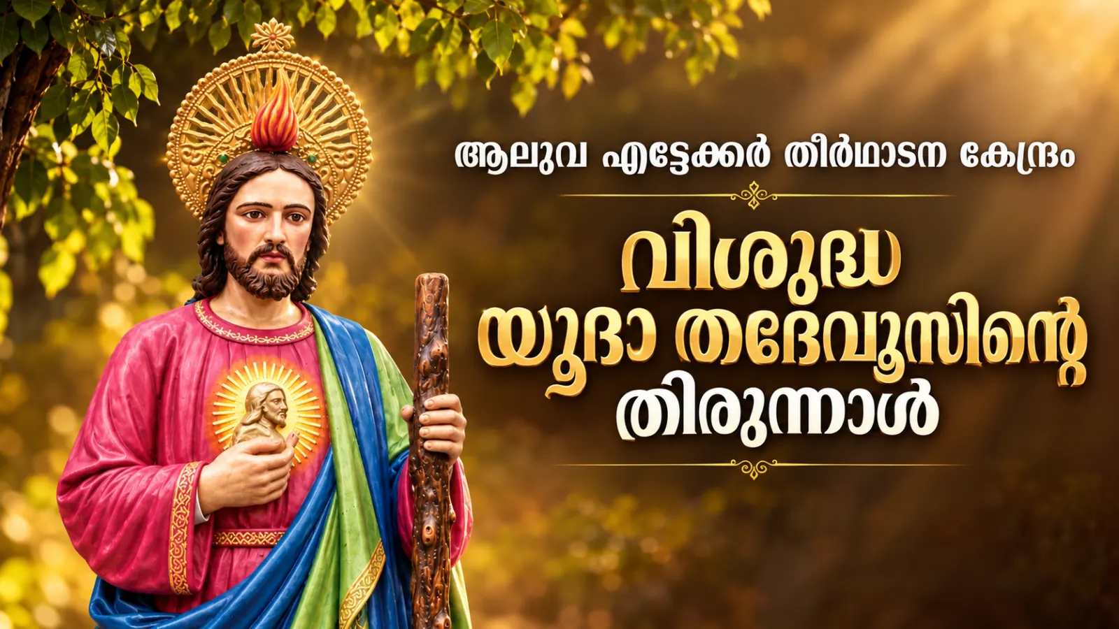 ആലുവ എട്ടേക്കർ തിരുനാൾ - 2026 ഒക്ടോബർ 22 വ്യാഴം: തിരുനാൾ ദിവ്യബലി